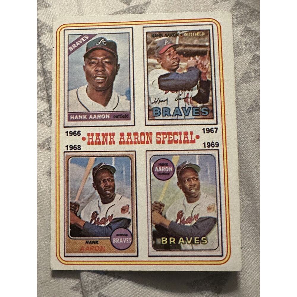 1974 Topps - #5‎ Hank Aaron Baseball Card - Atlanta Braves